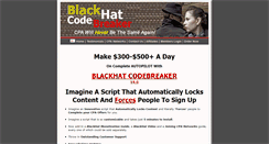 Desktop Screenshot of blackhatcodebreaker.com