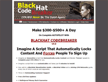 Tablet Screenshot of blackhatcodebreaker.com